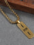 Ram Pendant Gold Plated Necklace Chain For Men (24 Inch)